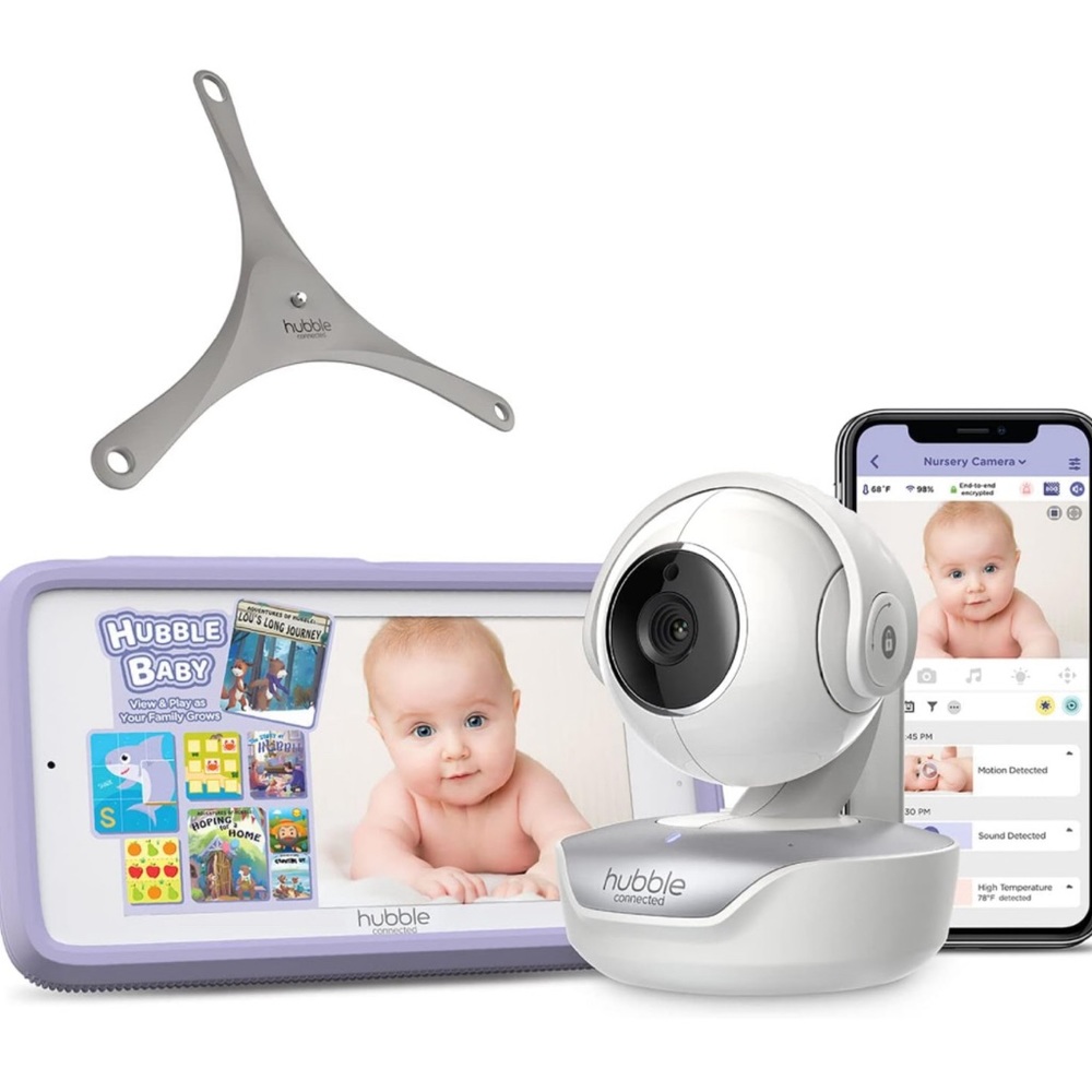 Hubble Connected Nursery Pal Premium 5" Smart HD Baby Monitor with Touch Screen